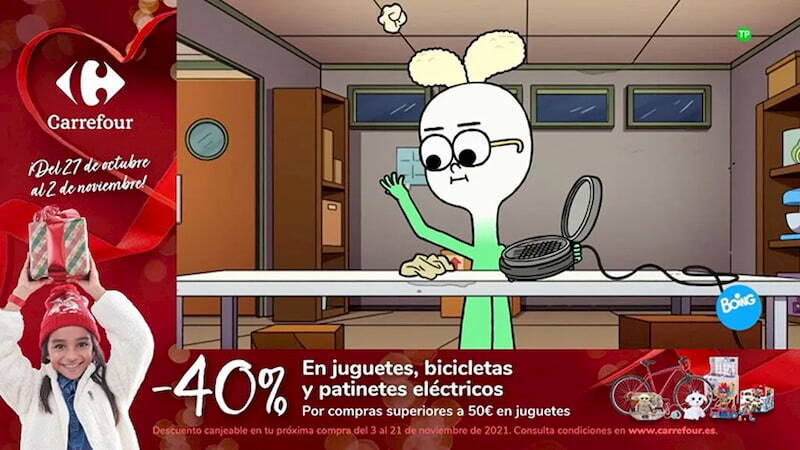 Ejemplo de formato L-Shape integrado en la experiencia de Connected TV